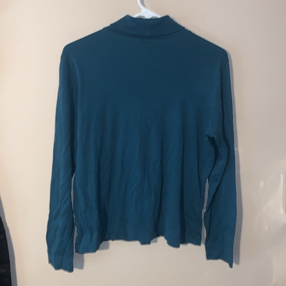 LL bean Green Womens Large Turtleneck - Picture 3 of 3